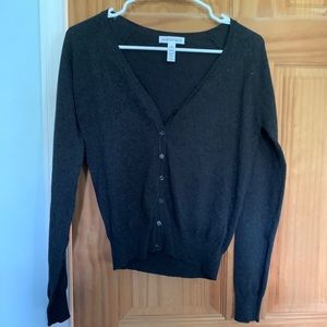 Gray cardigan